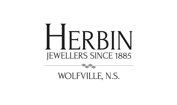 Herbin Jewellers Logo. Jewellers Since 1885. Wolfville, NS